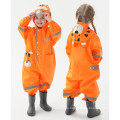 custom breathable waterproof kids rain coat set with hood and pocket children safety high quality rain gears